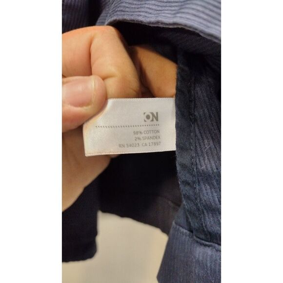 Old Navy Navy Blue double button textured Pettie Coat - Picture 4 of 4